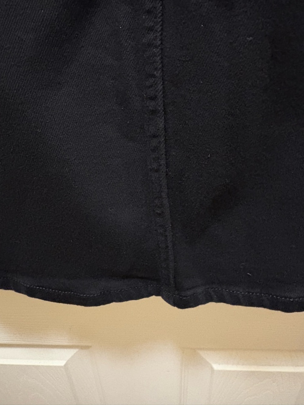 Hudson Lulu Black Denim Mini Skirt Studded Side Detail Size 28 NWT - Picture 9 of 13
